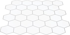 vidaXL Εξάγωνο Πλακάκι 20 τεμ. Λευκό Γκρι 30 x 30 cm