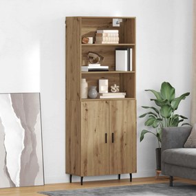 vidaXL Highboard 2 pcs Artisan Oak 69,5 x 32,5 x 180 εκ
