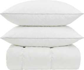 vidaXL Σετ πάπλωμα 90% χήνας FULDA 3 τμχ. 220 x 240 cm Χειμώνας Λευκό