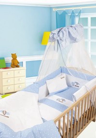 DIMcol ΠΑΠΛΩΜΑ ΒΡΕΦ Cotton 100% 100Χ140 ΑΕΡΟΣΤΑΤΟ 03 ΛΕΥΚΟ/ΣΙΕΛ 1211516102100320