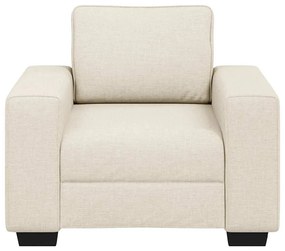 vidaXL Καναπές με μαξιλάρι με μαξιλάρι Μπεζ 100 x 77 x 82 εκ Λινό