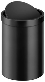 Χαρτοδοχείο Ανοιχτό 12lt Χρωμέ Sanco Brass Open Bins Black Mat 90674-M116