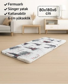Στρώμα αφρού για δάπεδο ή μπαλκόνι 180x80x6 cm