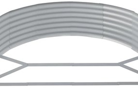 vidaXL Ζαρντινιέρα Ανθρακί 214x140x36εκ Γαλβανισμένος χάλυβας