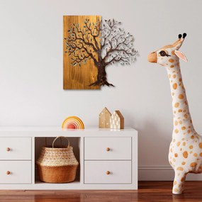 Decorative Wooden Wall Accessory Mysterious Tree - 371-A Multicolor