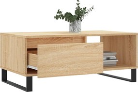 vidaXL Τραπεζάκι Σαλονιού Sonoma Δρυς 90x50x36,5 εκ. Επεξεργασμ. Ξύλο