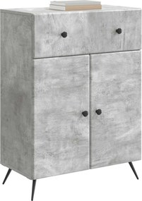vidaXL Πλαϊνό γραφείο Γκρι Σκυροδέματος 66 x 34,5 x 90 εκ