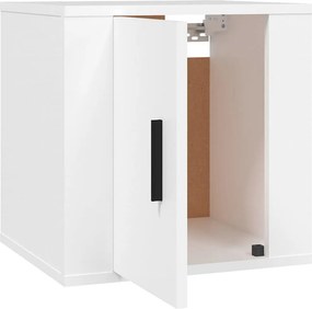 vidaXL Έπιπλο Τηλεόρασης Επιτοίχιο Λευκό 40x34,5x40 εκ.