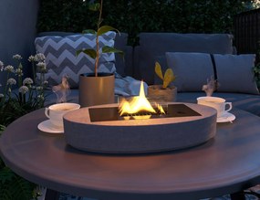 Επιτραπέζια Εστία Φωτιάς Carnation Tenderflame με διάρκεια καύσης 4 - 5 ώρες, χωρητικότητα δεξαμενής 500ml και διαστάσεις 32x22x7cm - Concrete