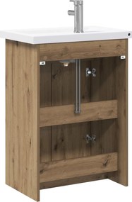 vidaXL Σετ Επίπλων Μπάνιου Artisan Δρυς 81 x 40 x 84,5 εκ