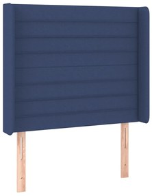 Κεφαλάρι με Πτερύγια Μπλε 103x16x118/128 εκ. Υφασμάτινο 3119716
