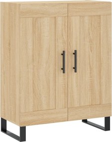 vidaXL Ντουλάπι Sonoma δρυς 69,5 x 34 x 180 εκ. από Επεξεργασμένο Ξύλο