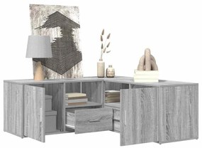 vidaXL Γωνιακό Έπιπλο Γκρι Sonoma 200x40x45 εκ. από Επεξεργ. Ξύλο