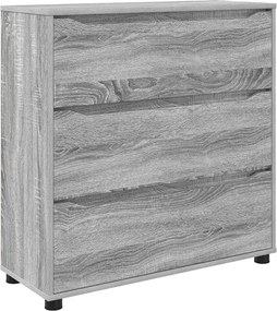 vidaXL Ντουλάπι αποθήκευσης Γκρίζο Σονομα 80 x 31 x 81 εκ