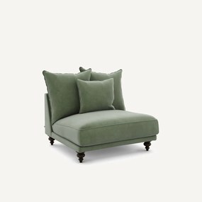 Πολυθρόνα χωρίς μπράτσα από βελούδο, Lazare