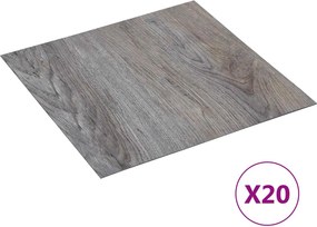 vidaXL Αυτοκόλλητα Πλάκες Δαπέδου Ανοιχτό Καφέ και Μαύρο
