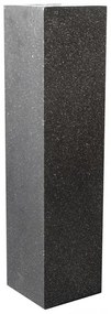 Supergreens Ανθοστήλη Πήλινη ''Terazzo'' Μαύρο M 28x28x100 εκ.