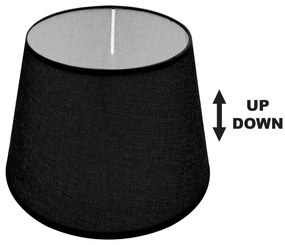 SPC 20 BK (d20-15-H15) ΚΑΠΕΛΟ ΜΑΥΡΟ ΥΦΑΣΜΑ UP/DOWN