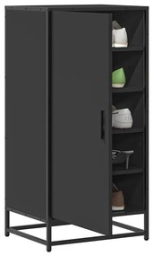 vidaXL Παπουτσοθήκη Μαύρο 48x38x97,5 εκ. από Επεξεργασμένο Ξύλο