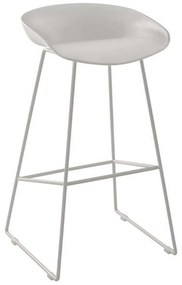 Σκαμπώ Μεταλλικό HM8450.01 White Σετ 2τμχ Metal, Polypropylene