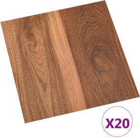 vidaXL Αυτοκόλλητα Πλάκες Δαπέδου 30,5 x 30,5 εκ 20 pcs PVC
