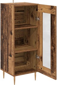 vidaXL Πλαϊνό γραφείο Παλαιό ξύλο 34 x 34.5 x 90 εκ Επεξεργασμένο Ξύλο