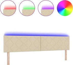 vidaXL Κεφαλάρι Κρεμ 200 cm ύφασμα