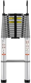 VEVOR Telescoping Ladder Aluminum Extension Step 18.5 ft Multi-purpose Portable