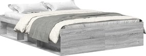 vidaXL Πλαίσιο Κρεβατιού Γκρι Sonoma 140x190 εκ.