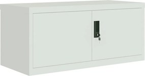 vidaXL Αρχειοθήκη Αν. Γκρι 90 x 40 x 180 εκ. Ατσάλινη