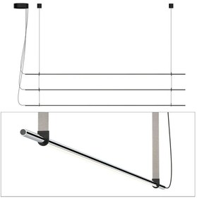 Φωτιστικό Οροφής - Ράγα T.O 3 Stack 3X10873/10876/2X10879 137x26cm Dim Led 750lm 10W 2700K Chrome-Grey Pablo Designs