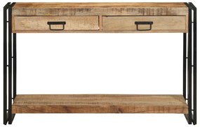 vidaXL Τραπέζι κονσόλας Καφέ 120 x 33 x 75 εκ Μασίφ ξύλο μάνγκο