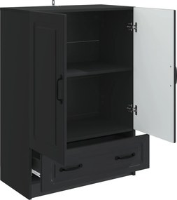 vidaXL Πλαϊνό γραφείο Μαύρο 66 x 34,5 x 92 εκ. Επεξεργασμένο Ξύλο