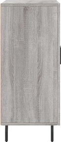 vidaXL Ντουλάπι Γκρι Sonoma 90 x 34 x 80 εκ. από Επεξεργασμένο Ξύλο