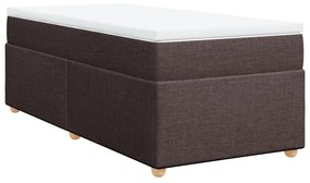 ΚΡΕΒΑΤΙ BOXSPRING ΜΕ ΣΤΡΩΜΑ ΣΚΟΥΡΟ ΚΑΦΕ 90X200 ΕΚ. ΥΦΑΣΜΑΤΙΝΟ 3285348