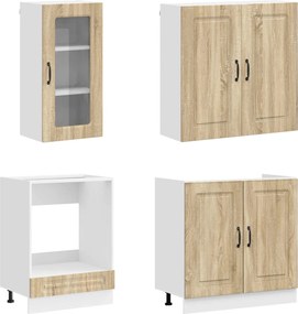 vidaXL Μονάδα κουζίνας KALMAR 8 pcs Sonoma Δρυς Επεξεργασμένο Ξύλο