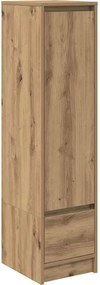 vidaXL Ντουλάπα τεχνίτης Δρυς 29,5x34x119,5 εκ. από Επεξεργασμένο Ξύλο