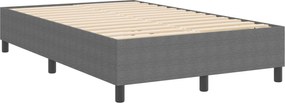 vidaXL Κρεβάτι πλατφόρμα Ανοιχτό γκρι 120 x 200 cm