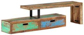 vidaXL Βάση Τηλεόρασης (118-200) x 30x40 εκ. από Μασίφ Ξύλο Ανακυκλωμένου Ξύλου