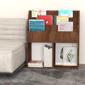 vidaXL Παιδικό Ράφι Περιοδικών Καφέ Δρυς 71x30x78,5 εκ. Επεξεργ. ξύλο