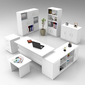 Office Furniture Set Vo19-W White