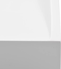 vidaXL Νιπτήρας Λευκός 80x46x11 εκ. Συνθετικός από Τεχνητό Μάρμαρο