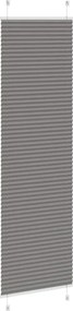 vidaXL Πλισέ περσίδα Ανθρακί 65x200 cm Πλάτος υφάσματος 64,4 cm