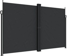 vidaXL Σκίαστρο Πλαϊνό Συρόμενο Μαύρο 200 x 600 εκ.
