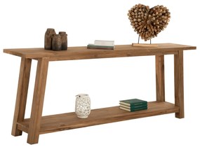 Κονσόλα C9554 με Ράφι απο Ανακυκλωμένο Ξύλο TEAK 240x45x91Υεκ. 240x45x91 εκ.