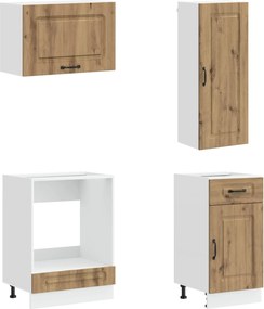 vidaXL Μονάδα κουζίνας KALMAR 8 pcs Artisan Δρυς Επεξεργασμένο Ξύλο