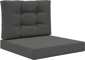 vidaXL Μαξιλάρι Καναπέ Εξωτερικού Χώρου 2 pcs Ανθρακί Πολυεστέρας