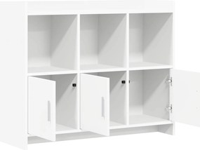 vidaXL Πλαϊνό γραφείο Λευκό 98,5 x 33 x 80 εκ Επεξεργασμένο Ξύλο