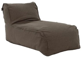 Lara  bean bag-lounger fabric in gray-brown color 60x150x40 εκ.