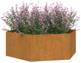 vidaXL Ζαρντινιέρα Σκουρ. 138 x 120 x 45εκ. Ατσάλι Σκληρυθέν στον Αέρα